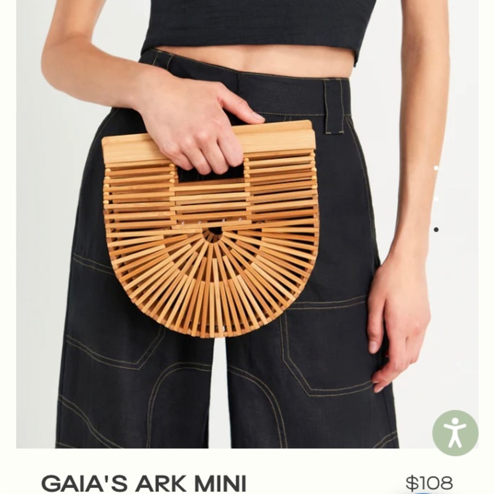 Cult Gaia iconic mini ark bag. Big enough to make a statement!